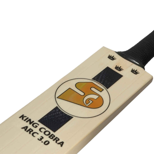 SG King Cobra Arc 3.0 English Willow Cricket Bat – SH | Thick Edges, Extended Sweet Spot & Premium Sarawak Cane Handle | Ideal for Advanced Players