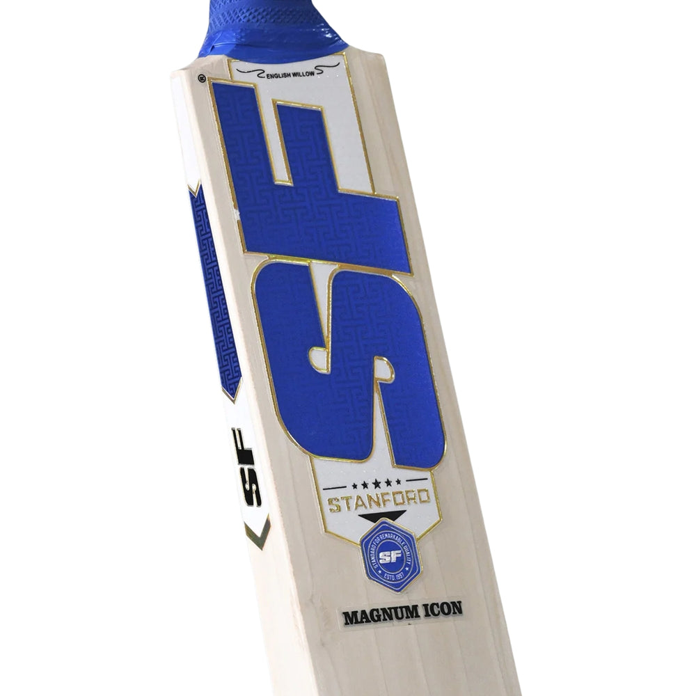SF Magnum Icon English Willow Cricket Bat - SH | Premium Willow with Thick Edges, Mid Sweet Spot & Powerful Stroke Play - Best Price online Prokicksports.com