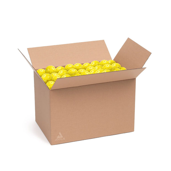 JOOLA Heleus Outdoor Pickleballs | USAPA Approved | 40-Hole Tournament Design | High-Visibility Yellow | Extreme Durability | Pack of 100