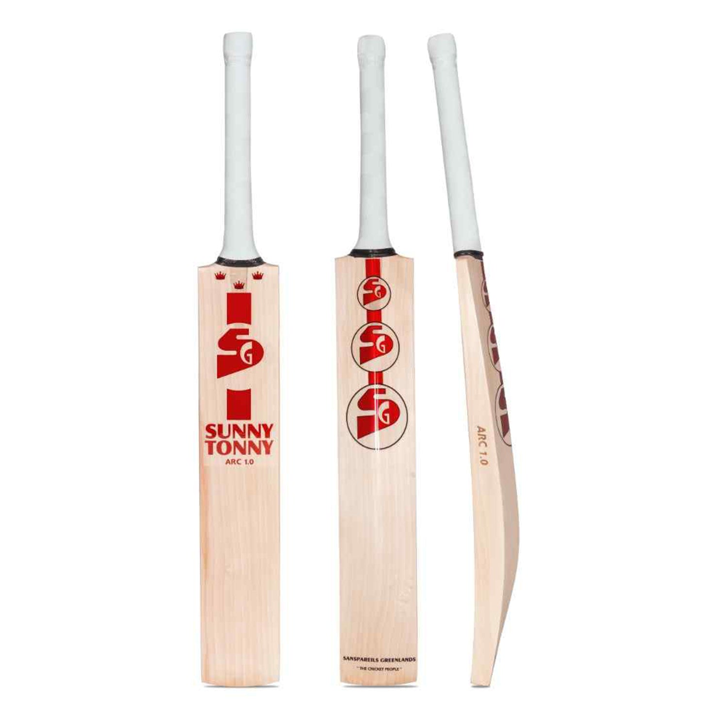 SG Sunny Tonny Arc 1.0 English Willow Cricket Bat | Short Handle (SH) | Handcrafted Professional Grade Bat for Power & Precision - Best Price online Prokicksports.com