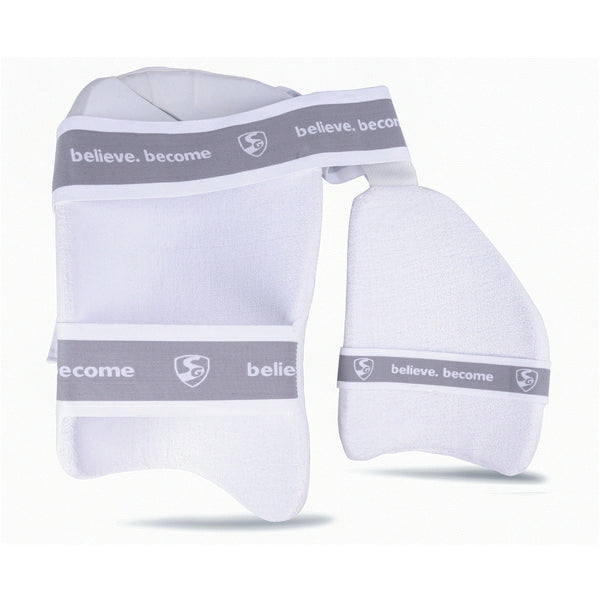 SG Ace Protector White Thigh Pads Left Hand (Combo)