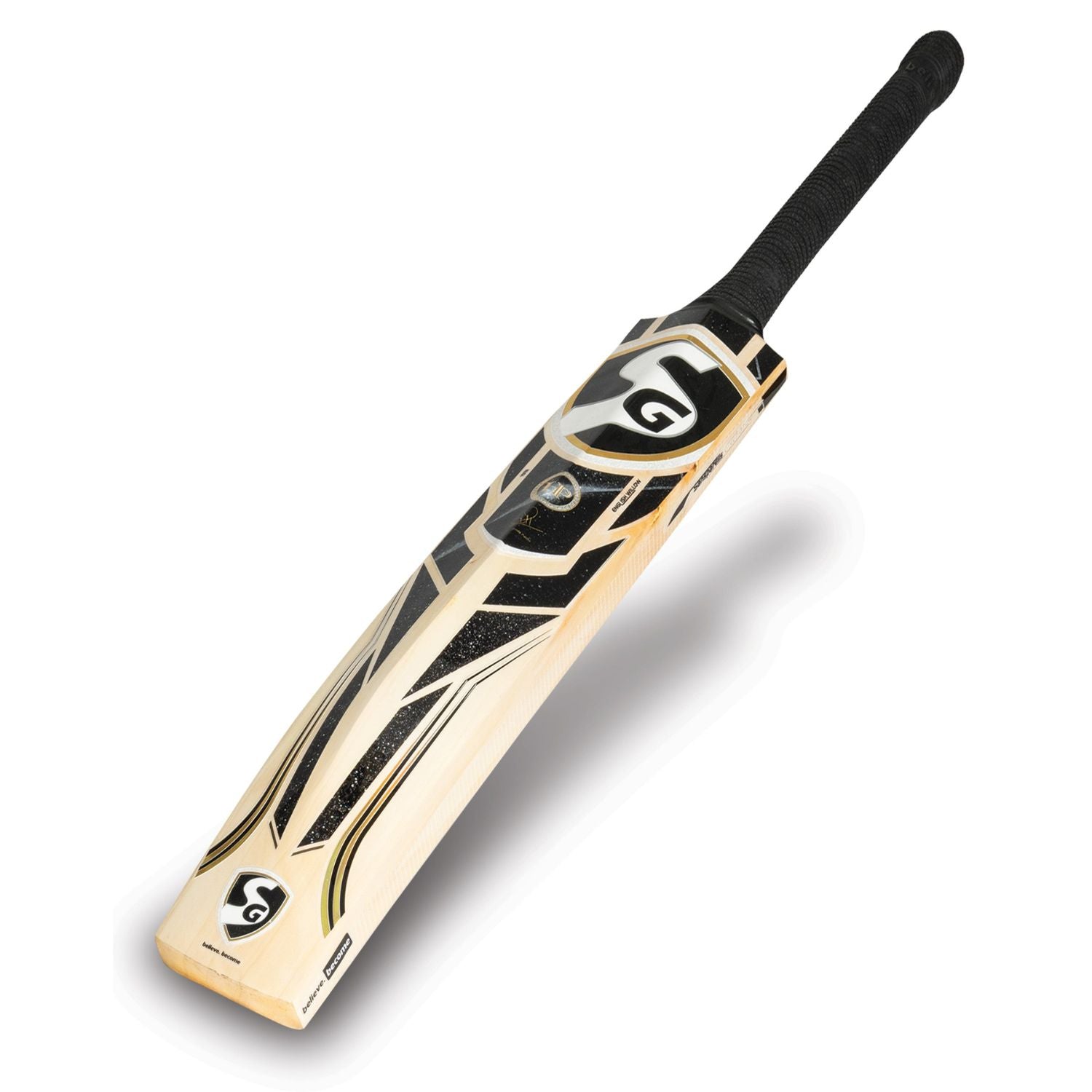 SG HP 150 English Willow Cricket Bat | Grade 3 Willow | Mid-Sweet Spot | Lightweight (1050-1150g) | Premium Grip - Best Price online Prokicksports.com