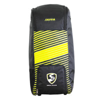 SG Jaffa Duffle Wheelie Cricket Kitbag, Large - Black/F.Yellow - Best Price online Prokicksports.com