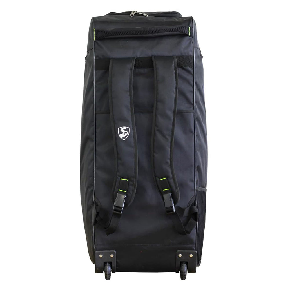 SG Jaffa Duffle Wheelie Cricket Kitbag, Large - Black/F.Yellow - Best Price online Prokicksports.com