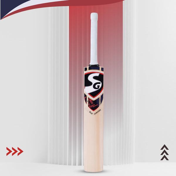 SG KLR Thrash Combo English Willow Cricket Bat | Grade 2 Willow | Power Hitter's Design (1250-1350g) | 45mm Thick Edges | Semi-Knocked