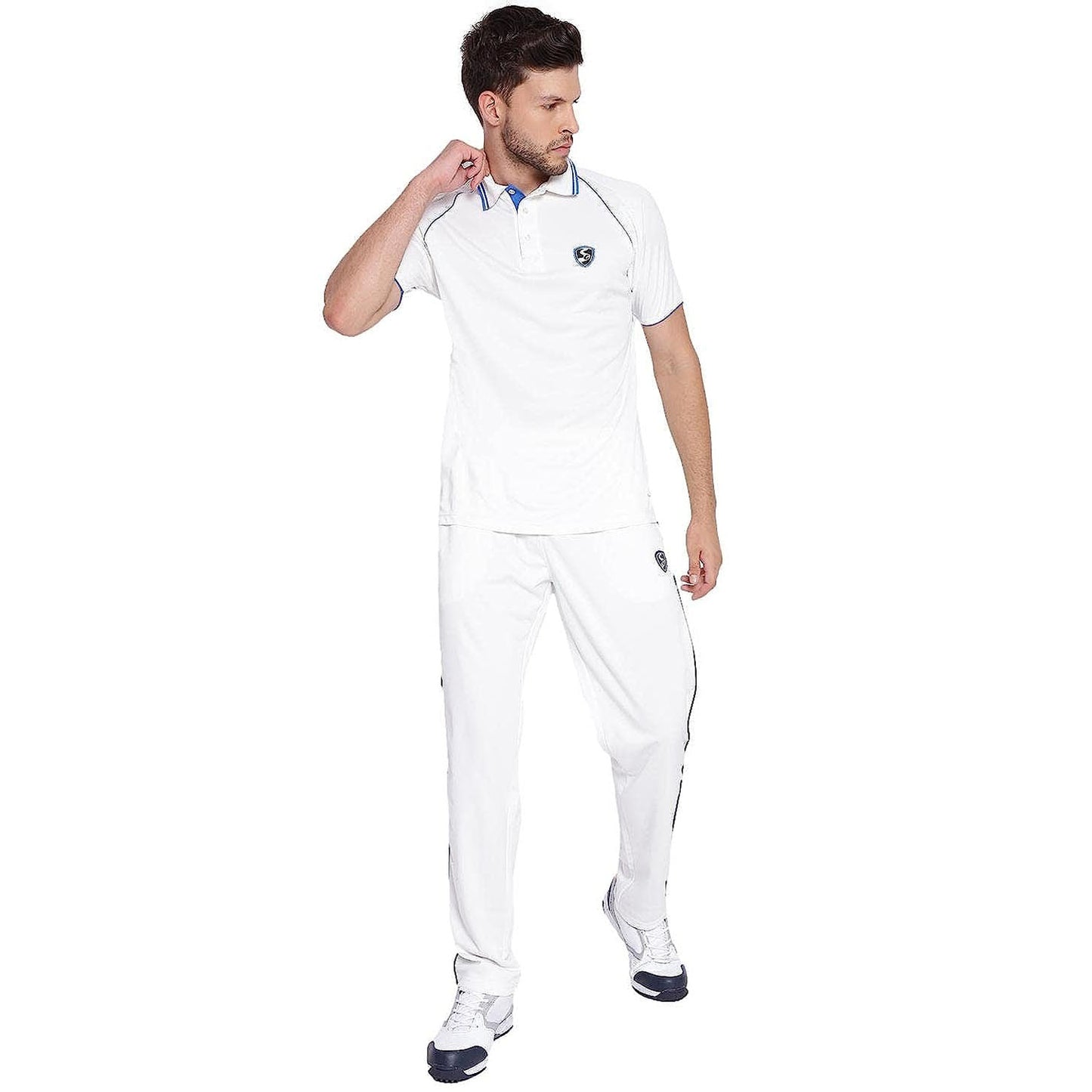 SG Premium 2.0 Half Sleeves Cricket Shirt, White - Best Price online Prokicksports.com