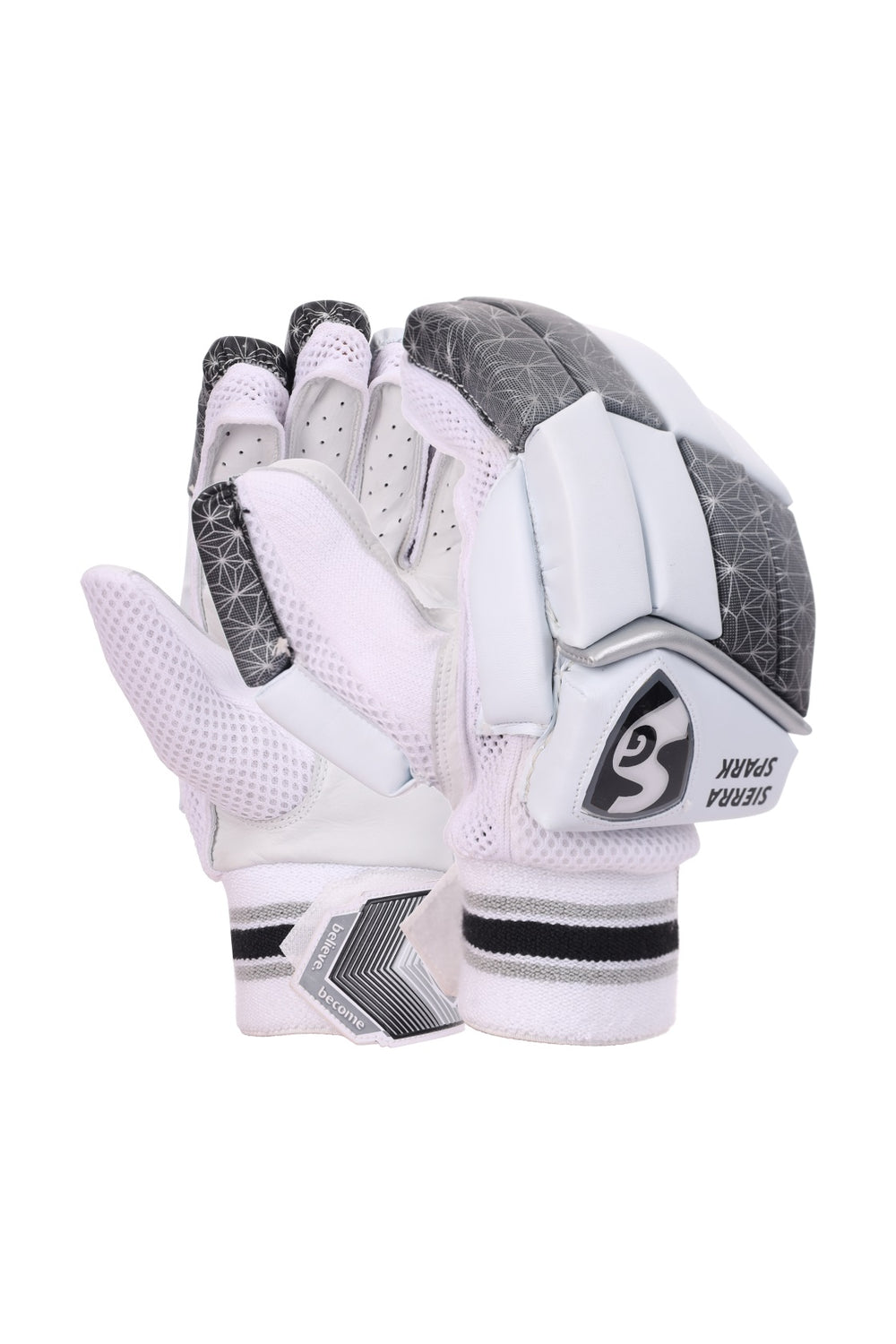 SG Sierra Spark Batting Gloves - Left Hand | Lightweight, High-Protection Cricket Gloves for Comfort & Performance