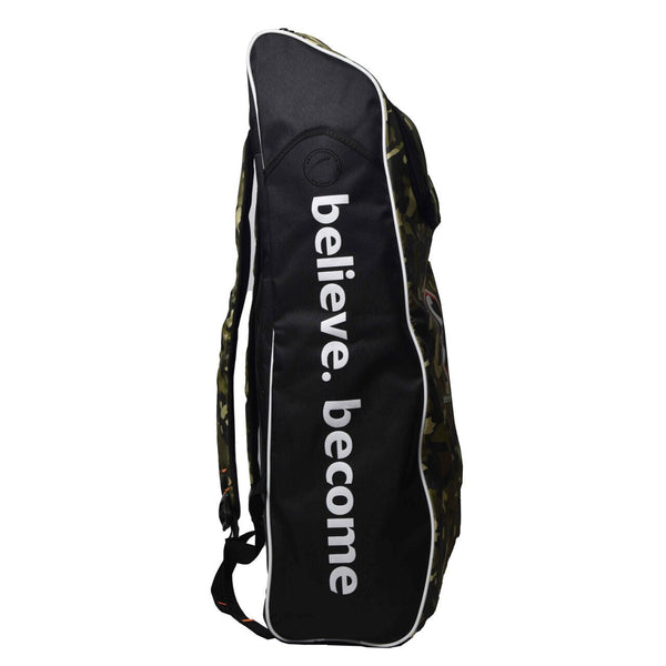SG Blaze Duffle Cricket Kit Bag Junior - Black/Green Camouflage | Lightweight & Durable Cricket Gear Bag
