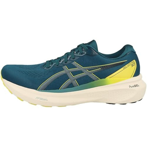 ASICS GEL-KAYANO 30 Running Shoes for Men | Stability Support | 4D GUIDANCE System | Waterscape/Electric Lime | Overpronation Control