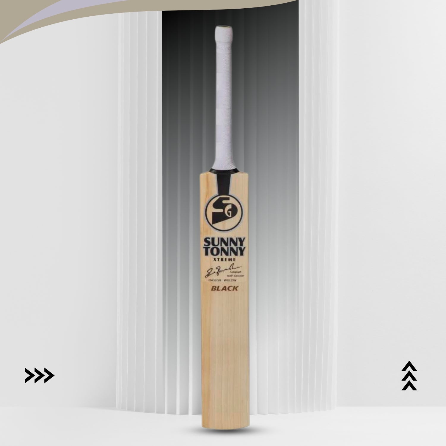 SG Sunny Tonny Xtreme BLACK English Willow Cricket Bat - Best Price online Prokicksports.com
