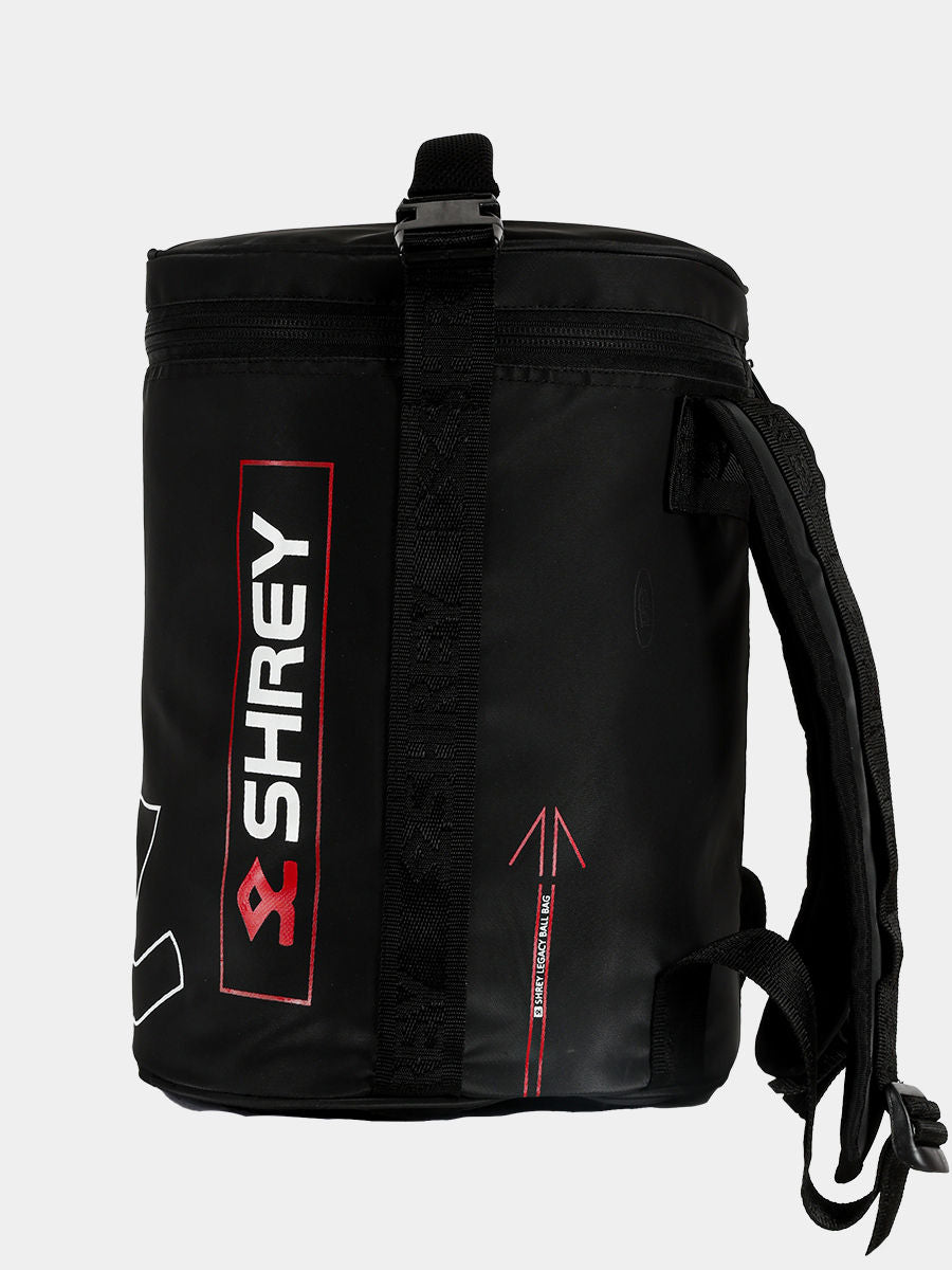 Shrey 3362 Legacy Cricket Ball Bag | Holds up to 50 Balls, Durable Fabric & Strong Handles | Black - Best Price online Prokicksports.com
