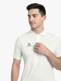 Shrey Cricket Match Shirt 2.0 Short Sleeves | Heat-Dispersing Fabric, Mesh Panels & Anti-Odour | Off-White - Best Price online Prokicksports.com