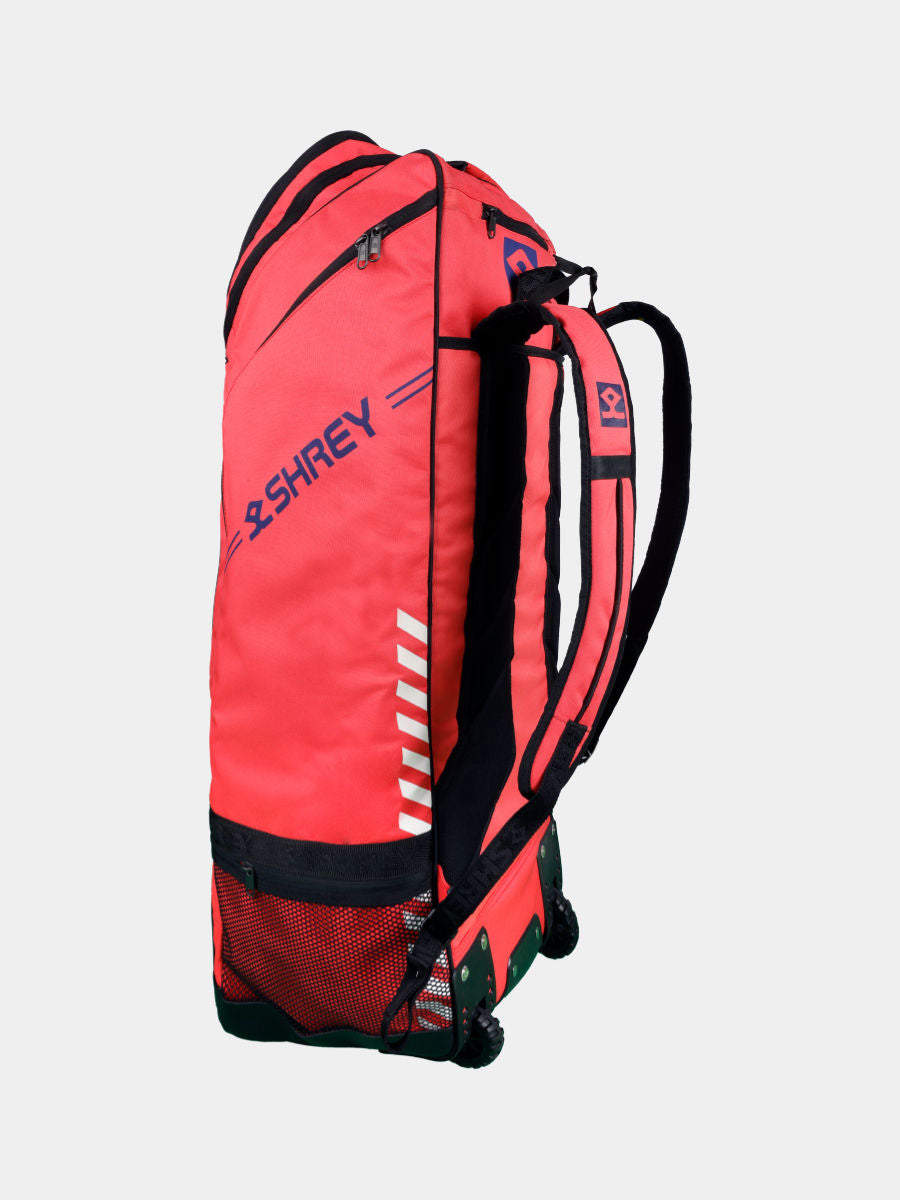 Shrey 3360 Legacy Duffle Wheelie 80 Cricket Kitbag | 2 Bat Capacity, Coated PU Fabric & Smooth Wheels - Best Price online Prokicksports.com