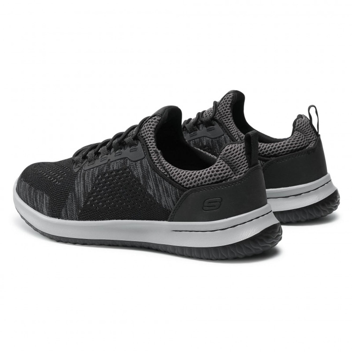 Skechers Men s Delson Brewton Running Shoes Black Charcoal