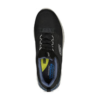 Skechers Bismark‑Merkell Men’s Mesh Running Shoe – Relaxed-Fit Slip-On with Goga Mat Arch & Air-Cooled Memory Foam - Best Price online Prokicksports.com