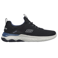 Skechers Bismark‑Merkell Men’s Mesh Running Shoe – Relaxed-Fit Slip-On with Goga Mat Arch & Air-Cooled Memory Foam - Best Price online Prokicksports.com