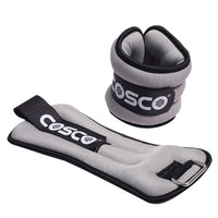 Cosco Lycra & Iron Sand Ankle Weights Set of  2 & Adjustable Weight Cuffs for Fitness & Strength Training