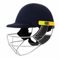 DSC Avenger Pro 2.0 Cricket Helmet (Small, Navy) – High-Grade ABS Shell Helmet with Fixed Grill, Neck Guard & Dual Retention System