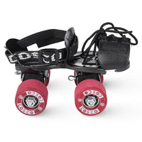 Cosco Tenacity Super Roller Skates (Senior, Multicolor / Maroon) – Quad Roller Skates with Rubber Wheels & Leatherette Shoes