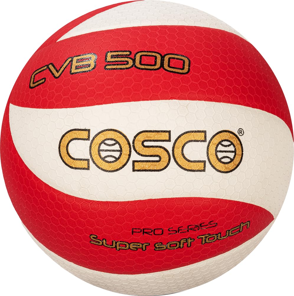 Cosco CVB-500 Volleyball (Multicolor) – PU Microfiber Thermo-Bonded Match & Practice Volleyball