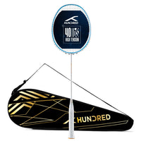 Hundred Predator Pro Strung Badminton Racquet (HBRX-5S073-1) | Aerodynamic Fast-Attacking Racquet with Full Cover