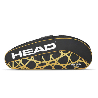 HEAD Ignition Pro 3R Badminton Kitbag | Heavy-Duty 3-Racquet Thermal Carrying Bag