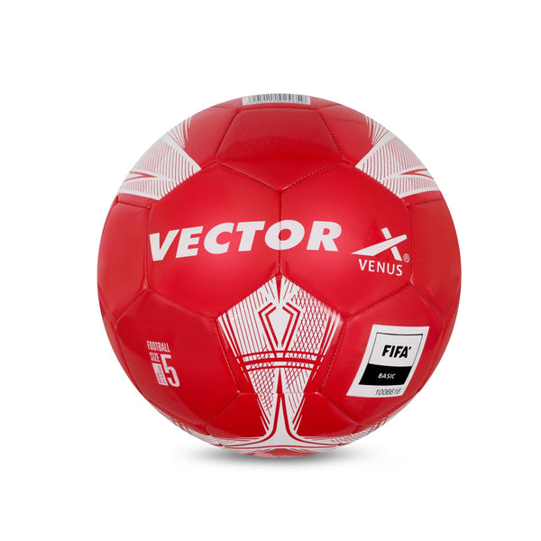 Vector X Venus TPU Machine Stitched Football Size 5 | FIFA BASIC Certified Indoor & Outdoor Match & Training Football