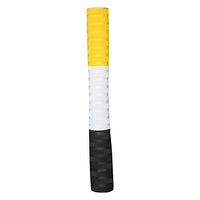 DSC Ring Chevron Cricket Bat Grip (Multicolour / Yellow) – High-Tack Rubber Bat Grip with Ring Chevron Pattern & Shock Absorption