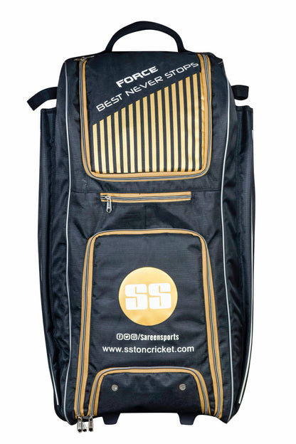 SS Force Duffle Cricket Kit Bag with Wheels | Multi-Compartment Design | Telescopic Handle | Waterproof Base - Best Price online Prokicksports.com