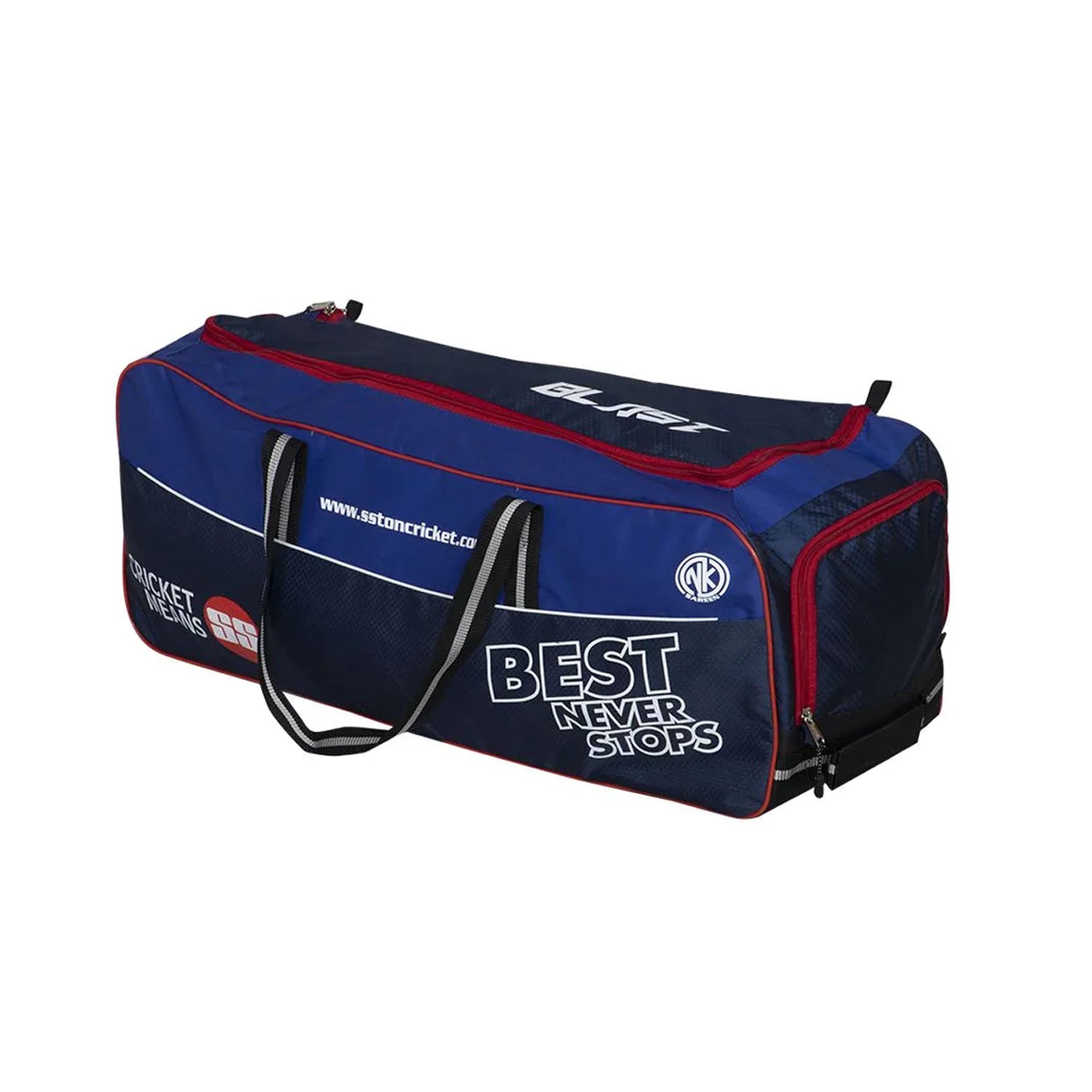 SS Blast Cricket Kit Bag with Wheels - Blue/Black - Best Price online Prokicksports.com