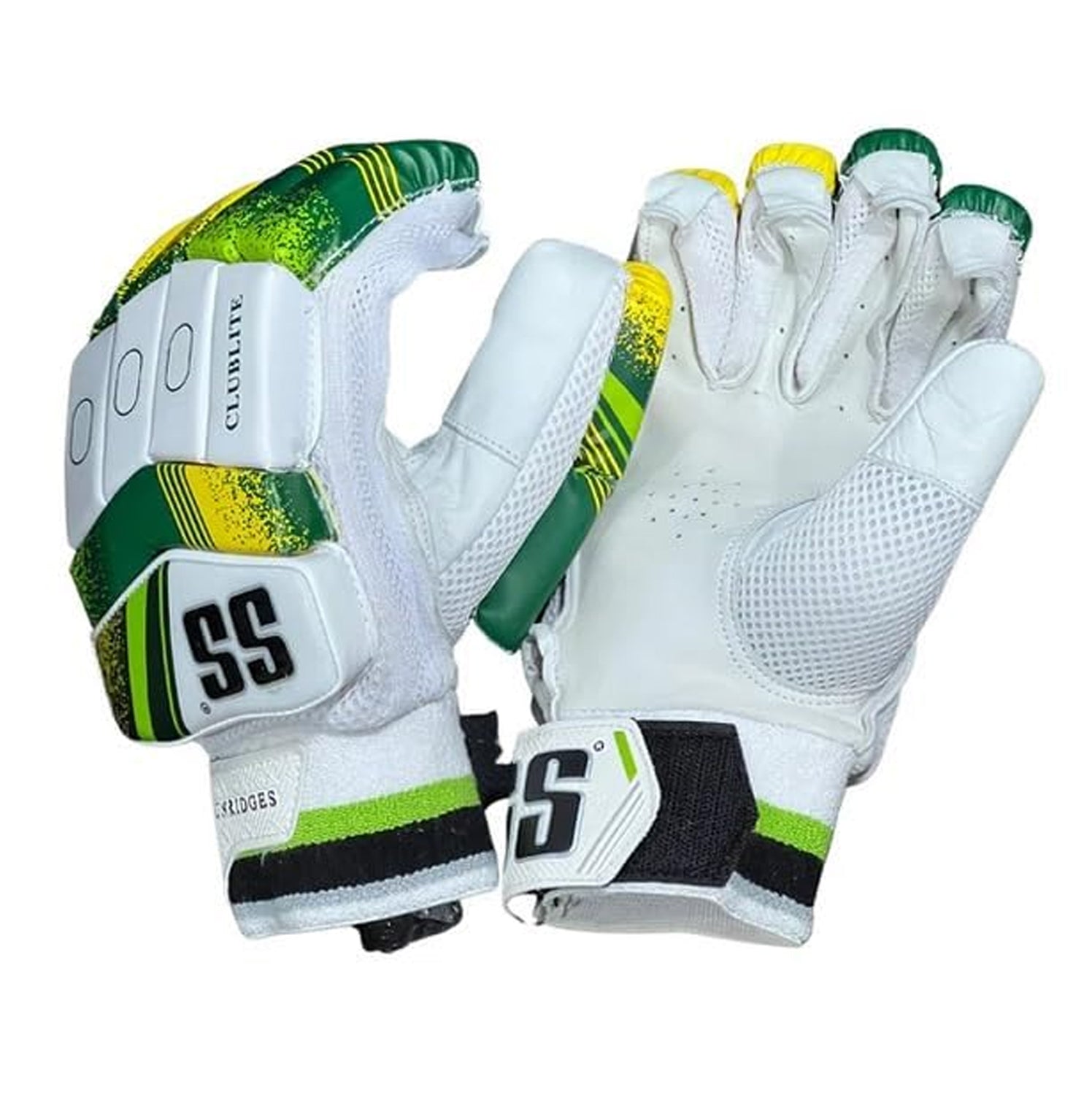 SS Club Lite RH Batting Gloves, White/Yellow - Best Price online Prokicksports.com