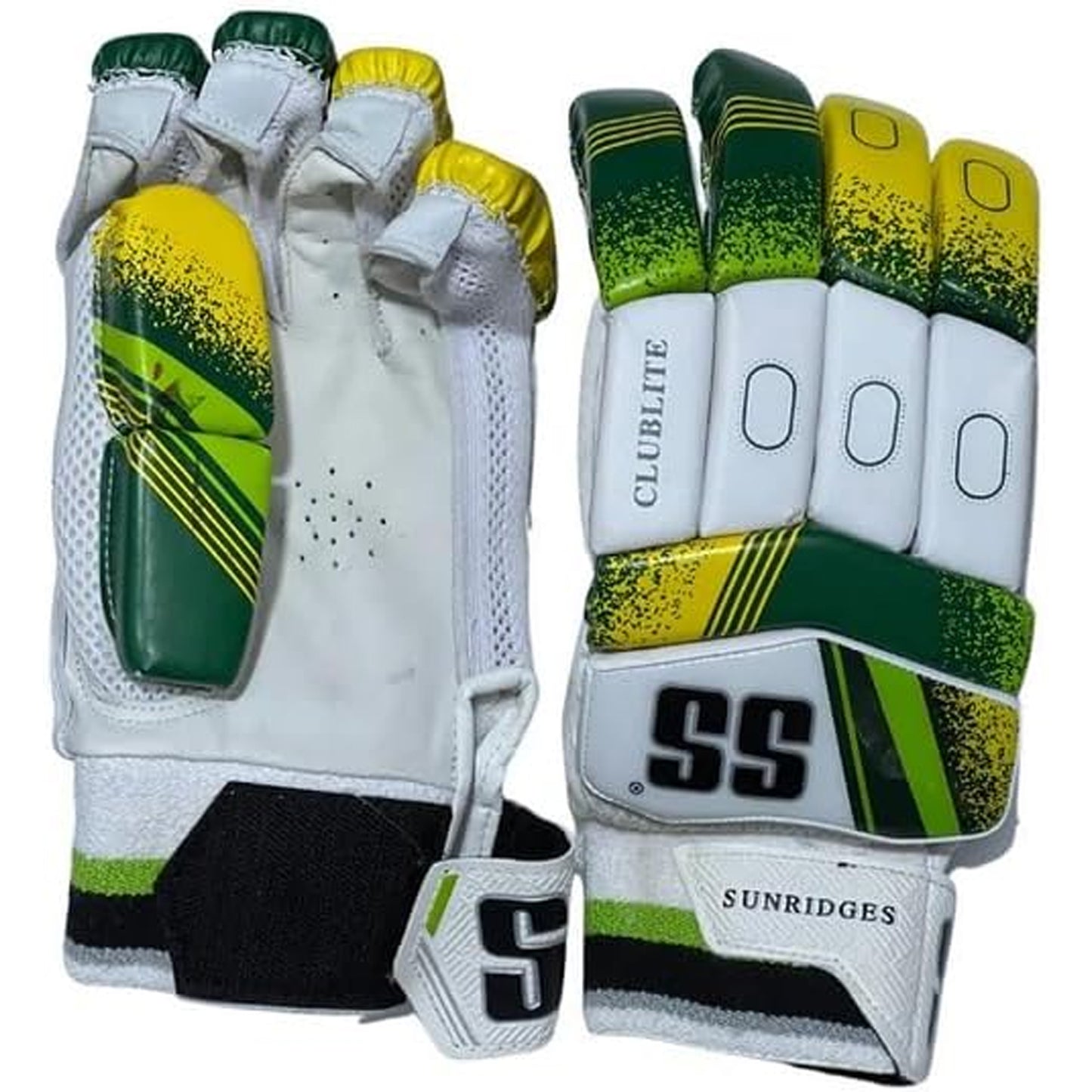 SS Club Lite RH Batting Gloves, White/Yellow - Best Price online Prokicksports.com