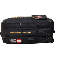 SS Players Cricket Kit Bag With Wheels (Black) | Tournament Bag | 6-Bat Capacity | Heavy-Duty Wheels & Telescopic Handle | Waterproof Base | Professional Gear Storage - Best Price online Prokicksports.com
