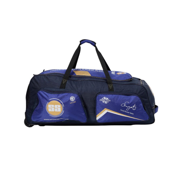 SS Sky360 Duffle Cricket Kit Bag with Wheels (Violet/Black) | 1680D Ballistic Fabric