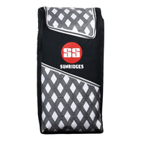 SS Slogger Cricket Kit Bag (Black/White) | 600D Polyester | Multi-Compartment Design | Padded Shoulder Strap - Best Price online Prokicksports.com