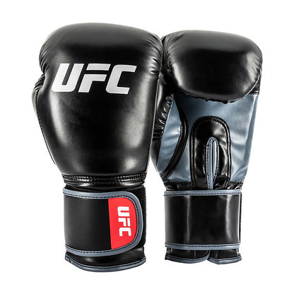 UFC Stand Up Training Gloves – Premium PU Leather Boxing Gloves for Sparring, Kickboxing & Heavy Bag Training (Black) - Best Price online Prokicksports.com