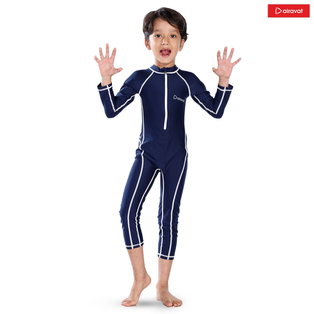 Airavat 1508 Children's Full-Body Swimwear | UV Protection, Quick-Dry & Stretchable | Comfortable One-Piece Swimsuit for Boys & Girls - Best Price online Prokicksports.com