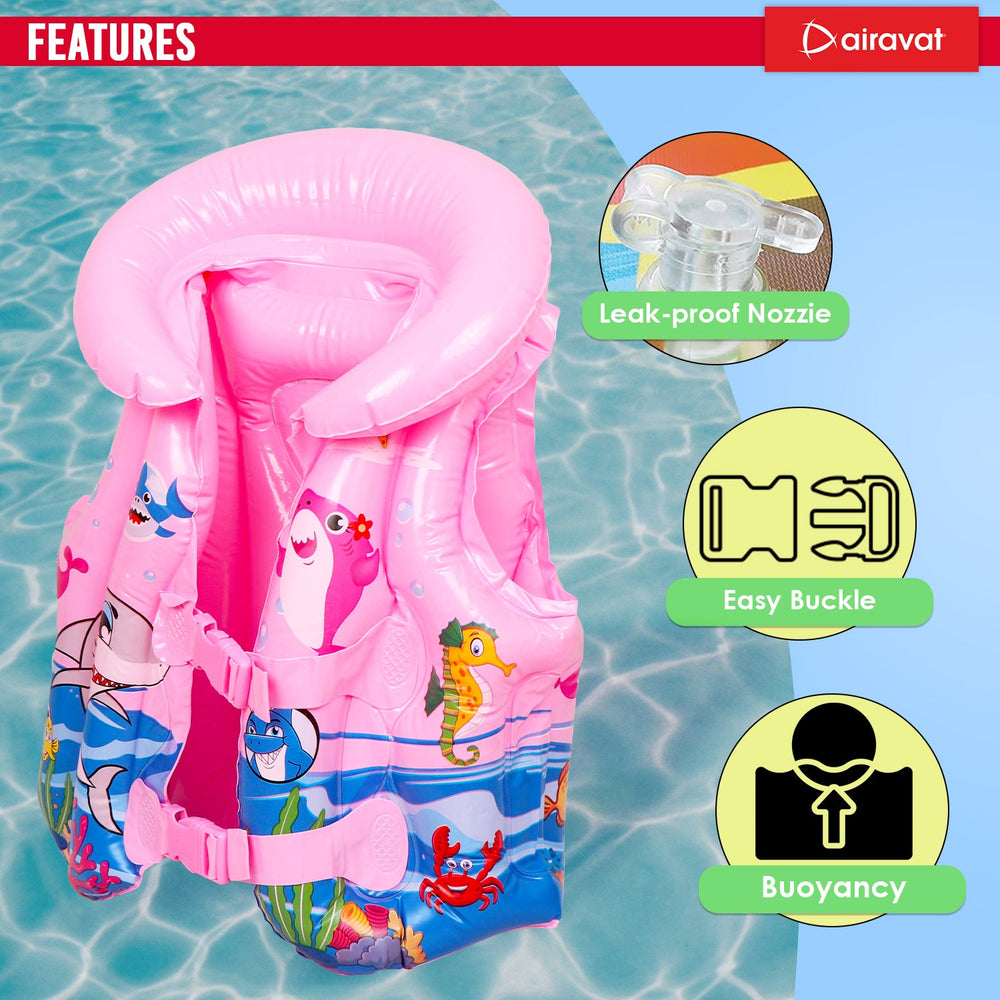 Airavat Children's Inflatable Swim Jacket – Adjustable, Safe, and Durable Floatation Vest for Kids - Best Price online Prokicksports.com