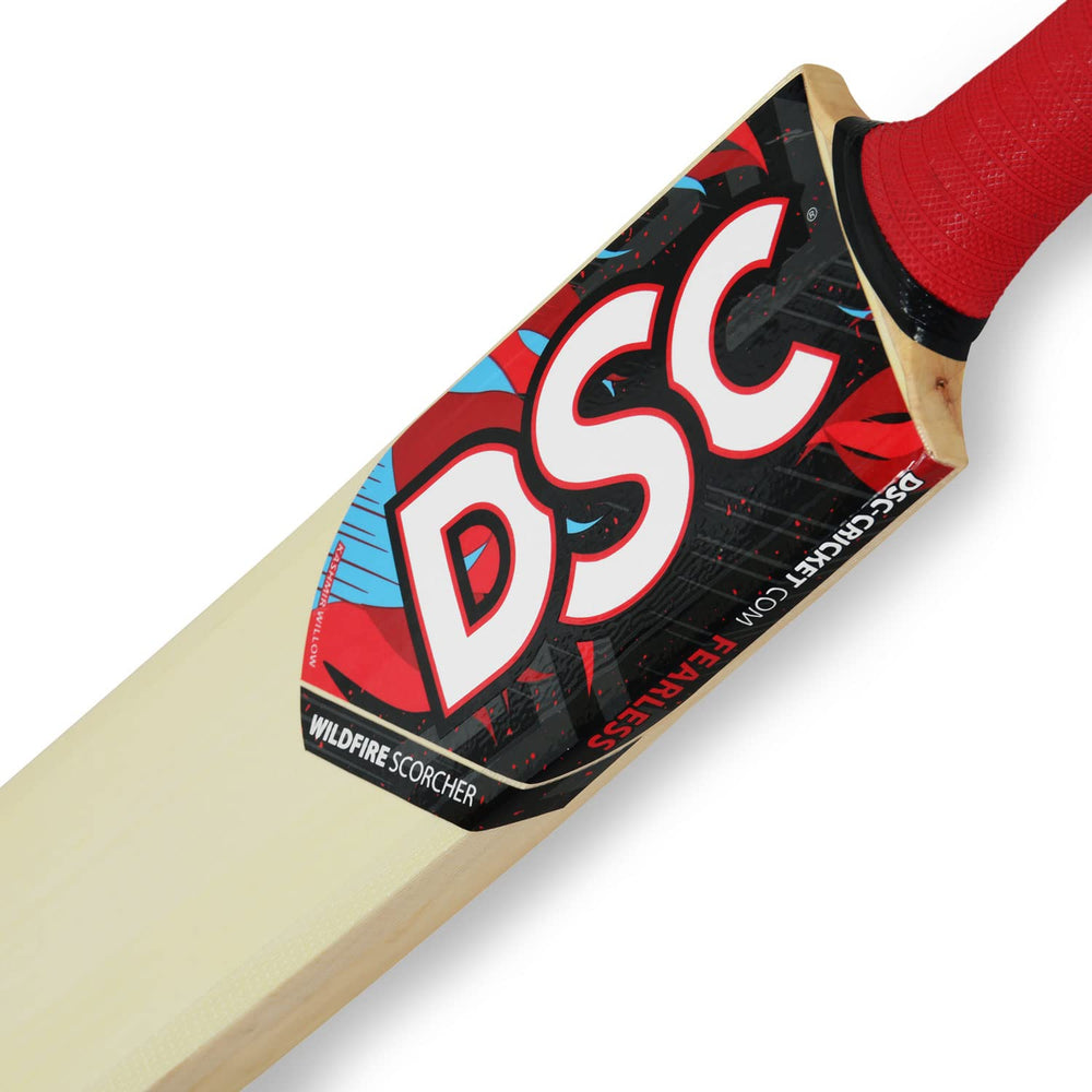 DSC Wildfire Scorcher Kashmir Willow Tennis Cricket Bat – SH, Full Size Lightweight Bat for Hard Tennis Ball Play, Street Cricket & Practice - Best Price online Prokicksports.com