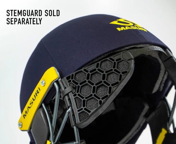Masuri T Line Steel Cricket Helmet - Navy Blue | Professional Grade Head Protection | Lightweight & Comfortable Design for Players