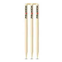 Prokick Wooden Cricket Stumps/Wickets with Bails (Pack of 3 Stumps/2 Bails) - Best Price online Prokicksports.com