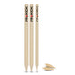 Prokick Wooden Cricket Stumps/Wickets with Bails (Pack of 6 Stumps/4 Bails) - Best Price online Prokicksports.com