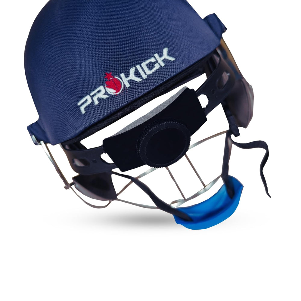 Prokick Shadow Cricket Helmet with Fixed Stainless Steel Grill, Navy - Best Price online Prokicksports.com