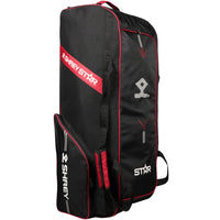 Shrey Star Wheelie 2.0 Cricket Kitbag, Black/Red - Best Price online Prokicksports.com