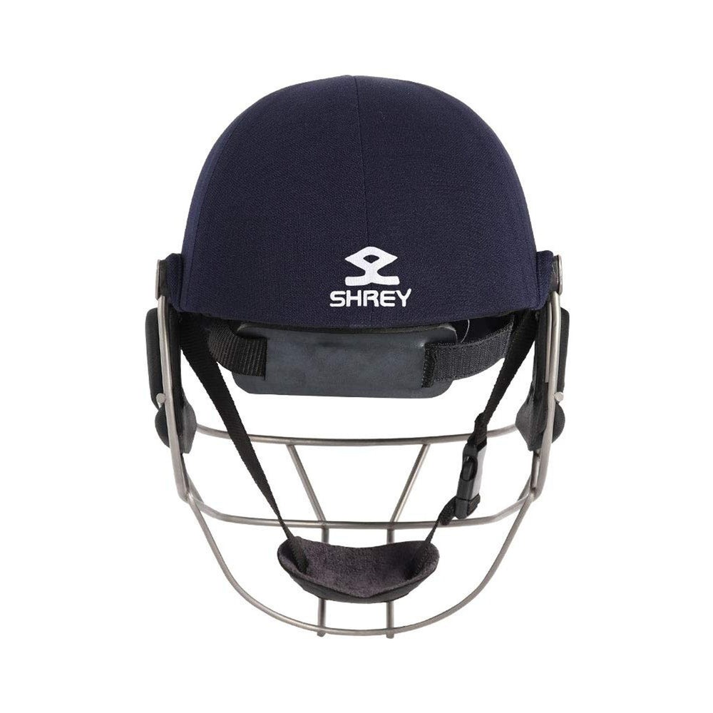 Shrey Master Class Air Titanium Visor H011 Cricket Helmet, Navy - Best Price online Prokicksports.com