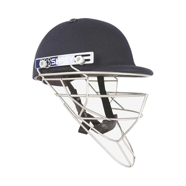 Shrey Pro Guard Fielding Stainless Steel Visor H122 Cricket Helmet, Navy