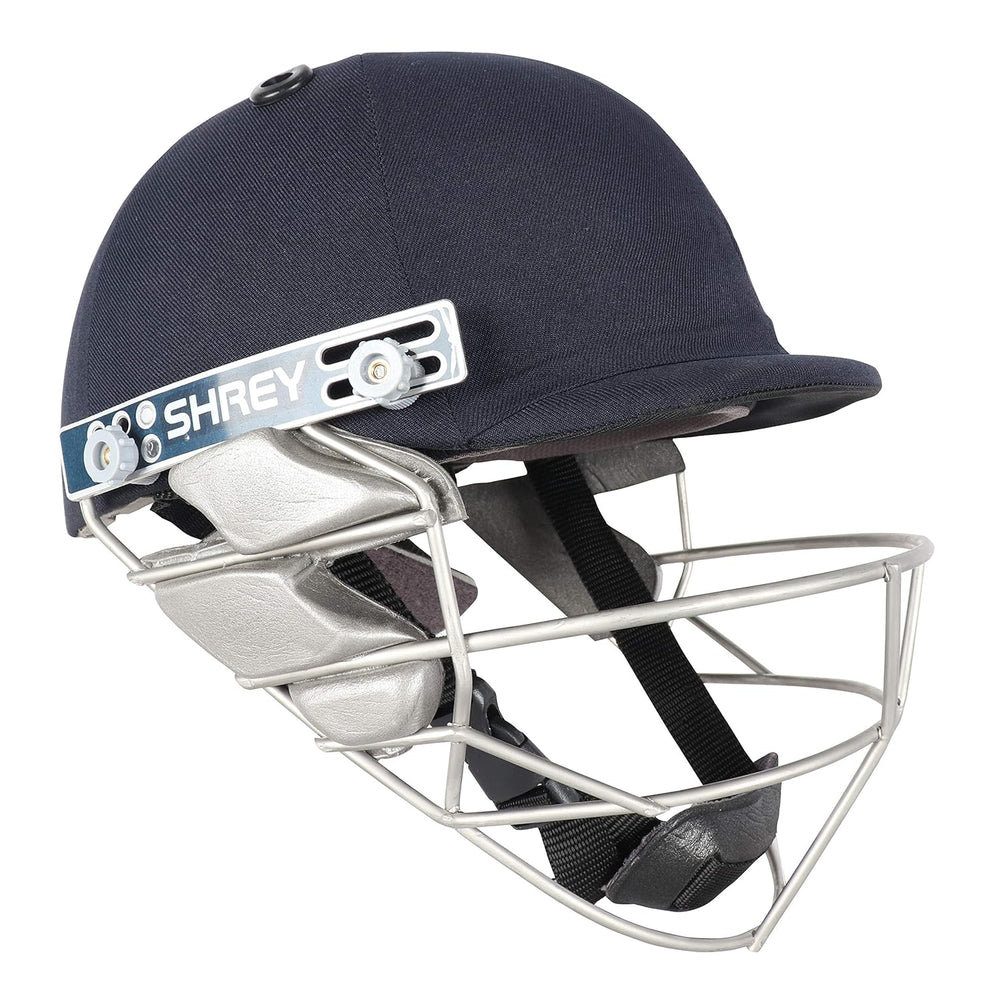 Shrey Pro Guard Wicket Keeping Stainless Steel Visor H122 Helmet, Navy