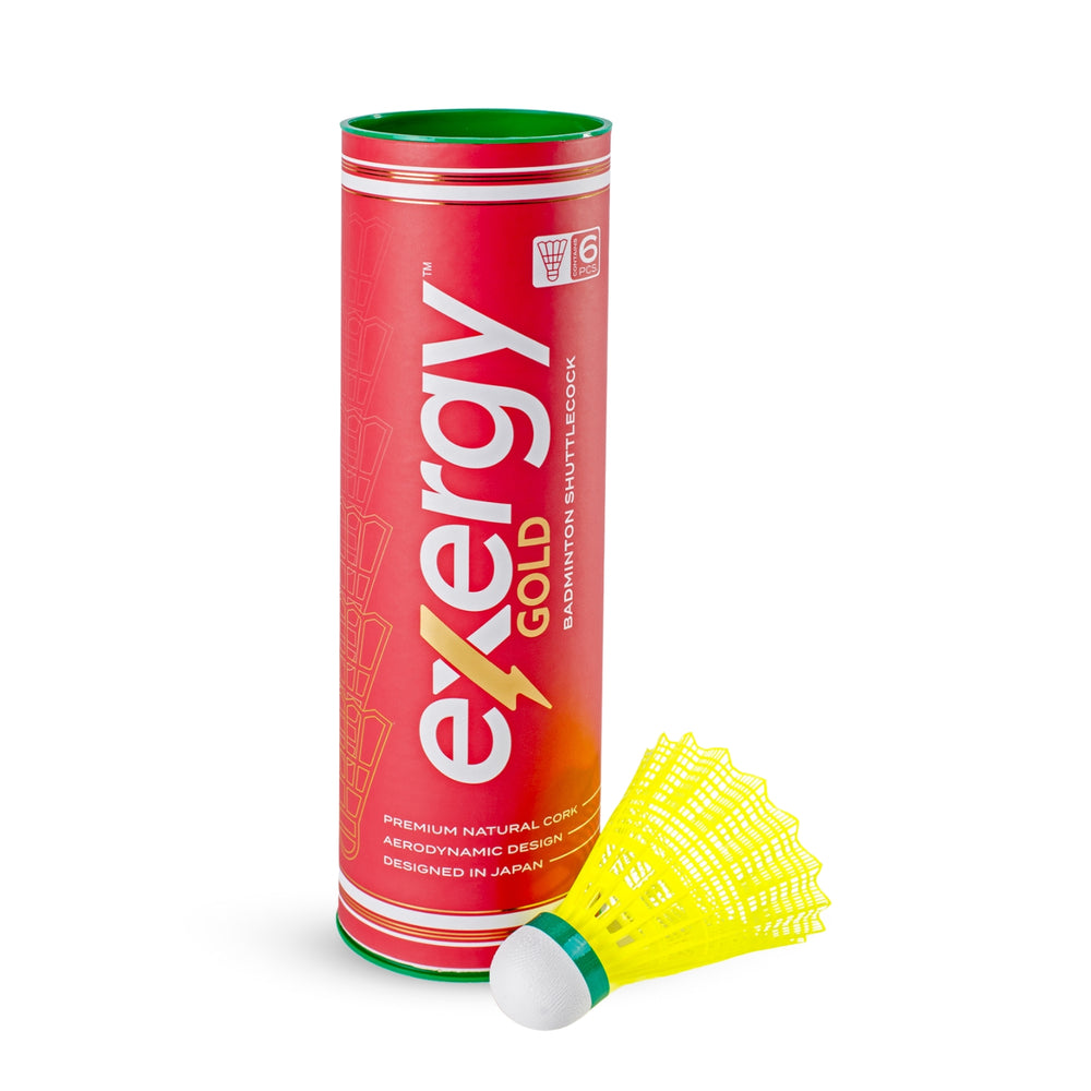 Exergy Gold Nylon Shuttlecock, Yellow - 100 Cans - Best Price online Prokicksports.com