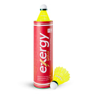 Exergy Gold Nylon Shuttlecock, Yellow - 100 Cans - Best Price online Prokicksports.com