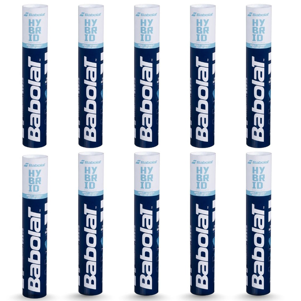Babolat Hybrid Badminton Shuttlecock – 12 Pieces (Pack of 10) - Best Price online Prokicksports.com